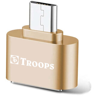 TP TROOPS Micro to USB A 2.0 OTG Adapter, Micro USB to Female USB Compatible with Most Micro USB Devices-TP-2228