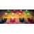 UnV 3D Reflecting Multicolour Diya with bati (Pack of 16)