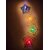 UnV 3D Reflecting Multicolour Diya with bati (Pack of 16)