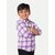 Radprix Boys Checkered Casual Purple Shirt