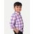 Radprix Boys Checkered Casual Purple Shirt