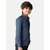 Radprix Boys Solid Casual Dark Blue Shirt