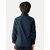 Radprix Boys Solid Casual Dark Blue Shirt