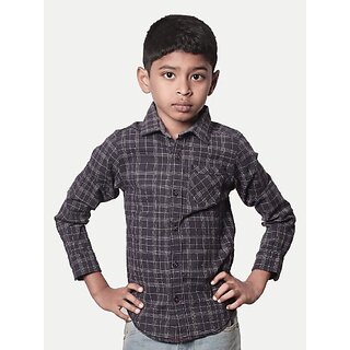                       Radprix Boys Checkered Casual Black, White Shirt                                              