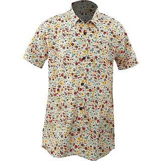                       Radprix Boys Printed Casual Red Shirt                                              