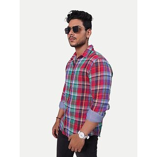                       Radprix Men Checkered Casual Multicolor Shirt                                              