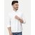Radprix Men Solid Casual White Shirt