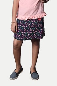 Radprix Printed Girls Regular Dark Blue Skirt