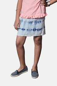 Radprix Dyed Girls Regular Blue Skirt