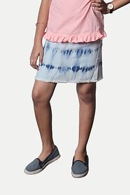 Radprix Washed Girls Regular Blue Skirt