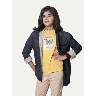                       Radprix Women Solid Casual Blue Shirt                                              