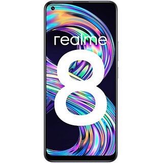 (Refurbished) Realme 8 (6 GB RAM, 128 GB Storage, Cyber Silver) - Superb Condition, Like New