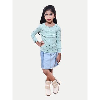 Radprix Solid Girls Skorts Blue Skirt
