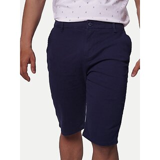                       Radprix Solid Men Blue Casual Shorts                                              