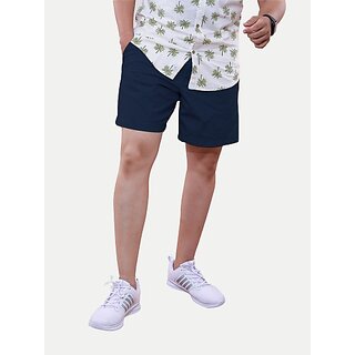 Radprix Solid Men Blue Casual Shorts