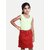 Radprix Solid Girls Straight Red Skirt