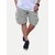 Radprix Solid Men Grey Casual Shorts