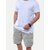 Radprix Solid Men Grey Casual Shorts