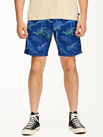 Radprix Printed Men Blue Beach Shorts