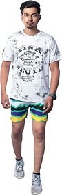 Radprix Chevron/Zig Zag Men Multicolor Beach Shorts