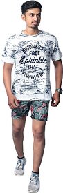 Radprix Printed Men Green Beach Shorts