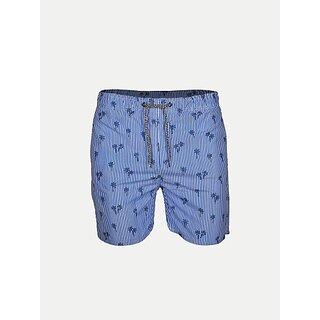                       Radprix Printed Men Blue Casual Shorts                                              