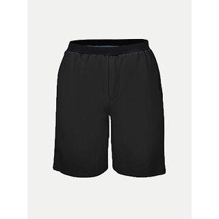                       Radprix Solid Men Black Casual Shorts                                              