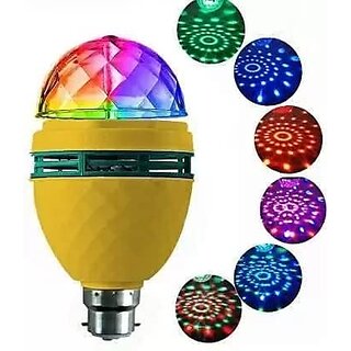                       Bulb 360 Degree Rotating Disco Bulb for Home Bedroom Hall Bedroom Dancing Stage Birthday Party Disco Bulb                                              