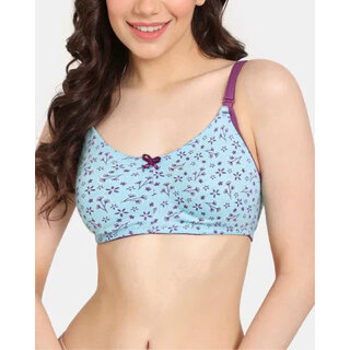                       Ashleyandalvis Purple Non-Padded Everyday Bra                                              