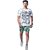 Radprix Printed Men Green Beach Shorts