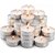 Unscented Tea Lights - 20 Pack Tealights Candles - 3+ Hour Burn Time, Clean-Burning White Votive Smokeless Candles