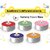 Multi-Purpose Candles for Home Decorative Smokeless Pack of 20 Pcs Diya Tealight Candle Set (8 Grm, Multicolor)