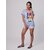 Radprix Solid Women Grey Denim Shorts