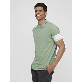                       Radprix Printed Men Round Neck Light Green T-Shirt                                              