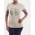 Radprix Printed, Typography Women Round Neck Beige T-Shirt