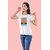 Radprix Graphic Print Women Round Neck White T-Shirt