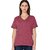 Radprix Solid Women Round Neck Red T-Shirt