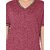 Radprix Solid Women Round Neck Red T-Shirt