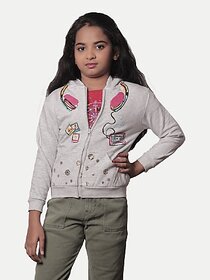 Rad Prix Full Sleeve Graphic Print Girls Sweatshirt