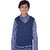 Radprix Solid V Neck Casual Boys Blue Sweater