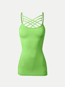 Radprix Casual Solid Women Green Top