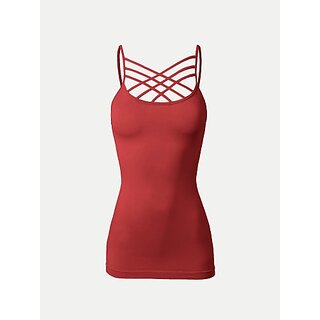                       Radprix Casual Solid Women Red Top                                              