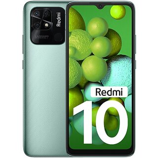                       (Refurbished) Redmi 10 (4 GB RAM, 64 GB Storage, Caribbean Green) - Superb Condition, Like New                                              