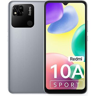                       (Refurbished) Redmi 10A Sport (6 GB RAM, 128 GB Storage, Slate Grey) - Superb Condition, Like New                                              