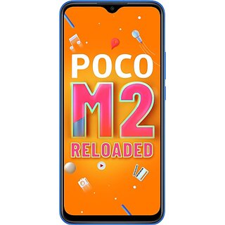 (Refurbished) POCO M2 Reloaded (4 GB RAM, 64 GB Storage, Mostly Blue) - Superb Condition, Like New