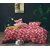 UnV White Flowers On Pink Base Double Bedsheet With 2 Pillow Covers (208 X 213 Cm)(Bs6-04)