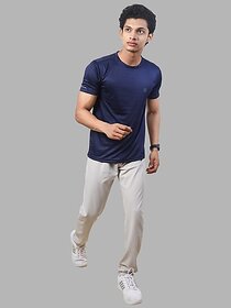 Radprix Solid Men Beige Track Pants