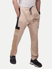 Radprix Printed Men Beige Track Pants