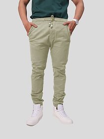 Radprix Solid Men Beige Track Pants