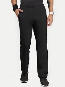 Radprix Solid Men Black Track Pants